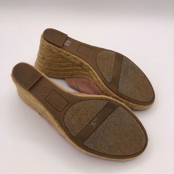 Circus Sam Edelman Bea Wedge Espadrilles in Cameo Pink Shoes size 8 - Picture 9 of 11
